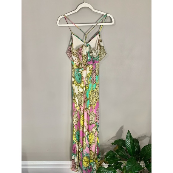 Anthropologie Yoana Baraschi Print Maxi Ruffle Dress - Picture 8 of 9